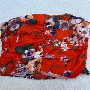 H&M Cute Bright Floral Summer Tube Top Size 8